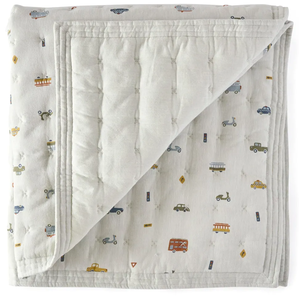 Petit Pehr Quilted Chambray Blanket - Rush Hour
