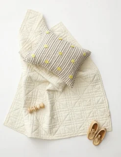 Petit Pehr Stork Baby Blanket - Stork Grey