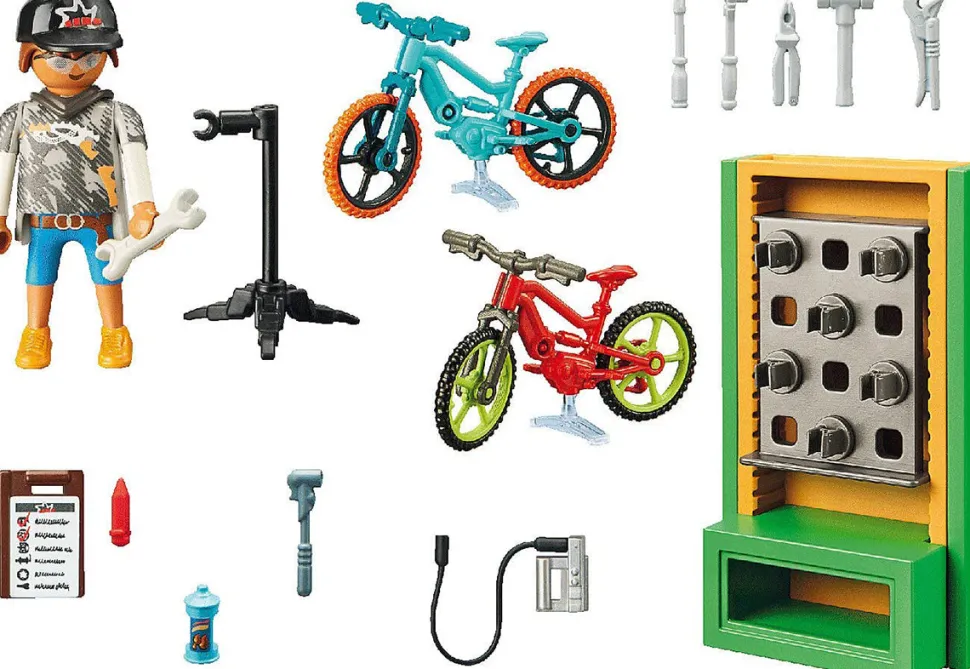 Playmobil Bike Workshop Gift Set