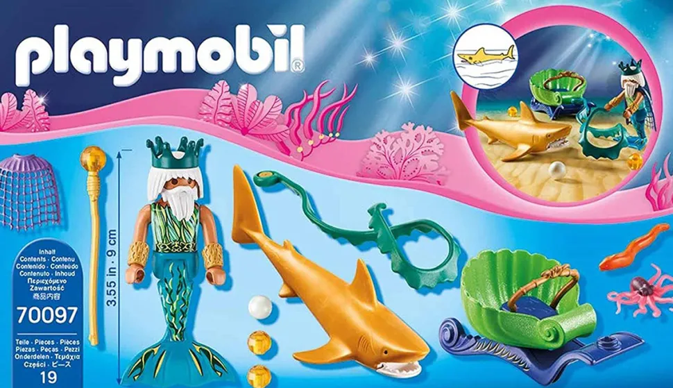 Playmobil King of the Sea with Shark Carriage