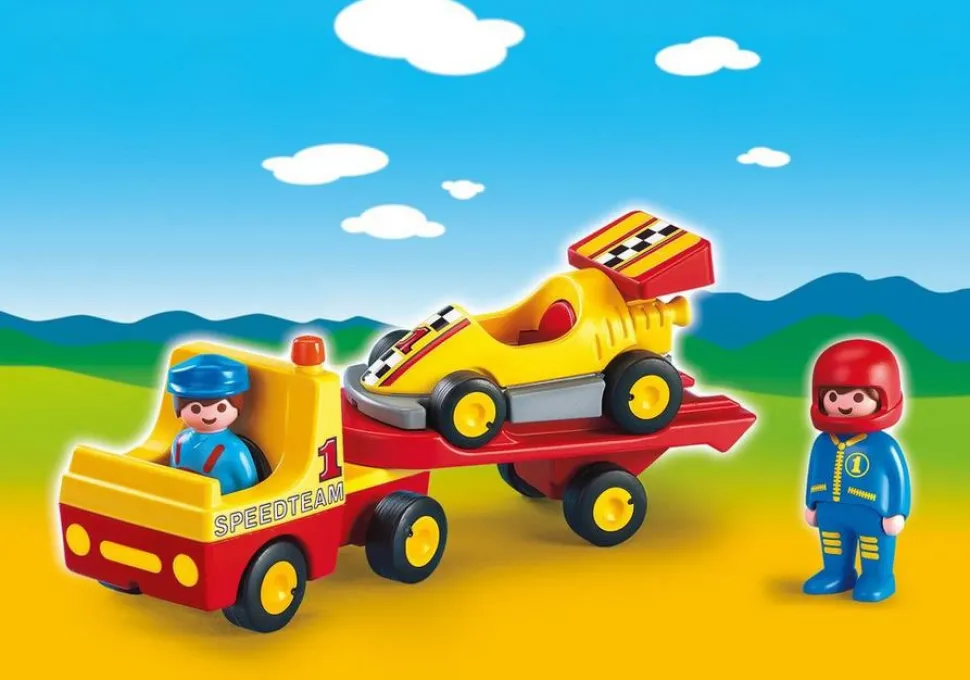 Playmobil Tow Truck with Race Car