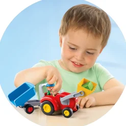 Playmobil Tractor with Trailer
