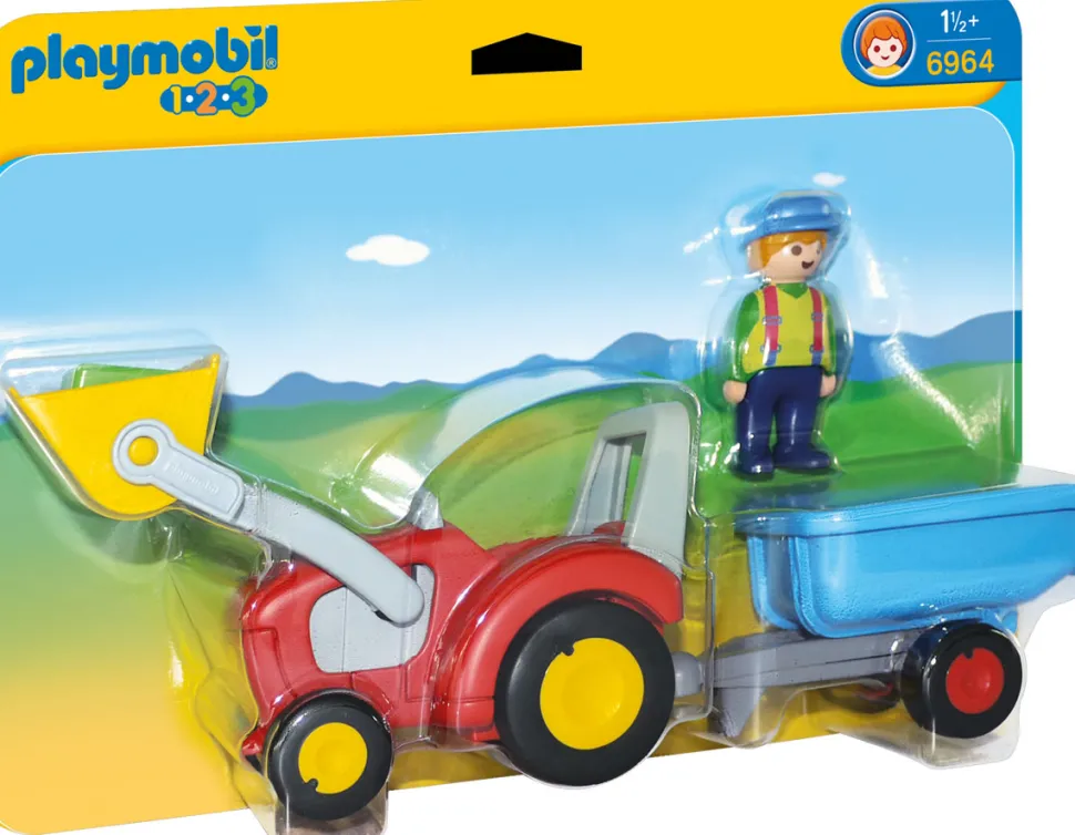 Playmobil Tractor with Trailer