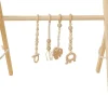Poppyseed Play Wooden Baby Gym - Natural / Macrame