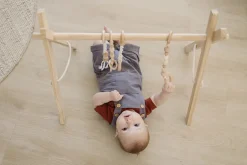 Poppyseed Play Wooden Baby Gym - Natural / Macrame