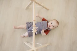 Poppyseed Play Wooden Baby Gym - Natural / Macrame