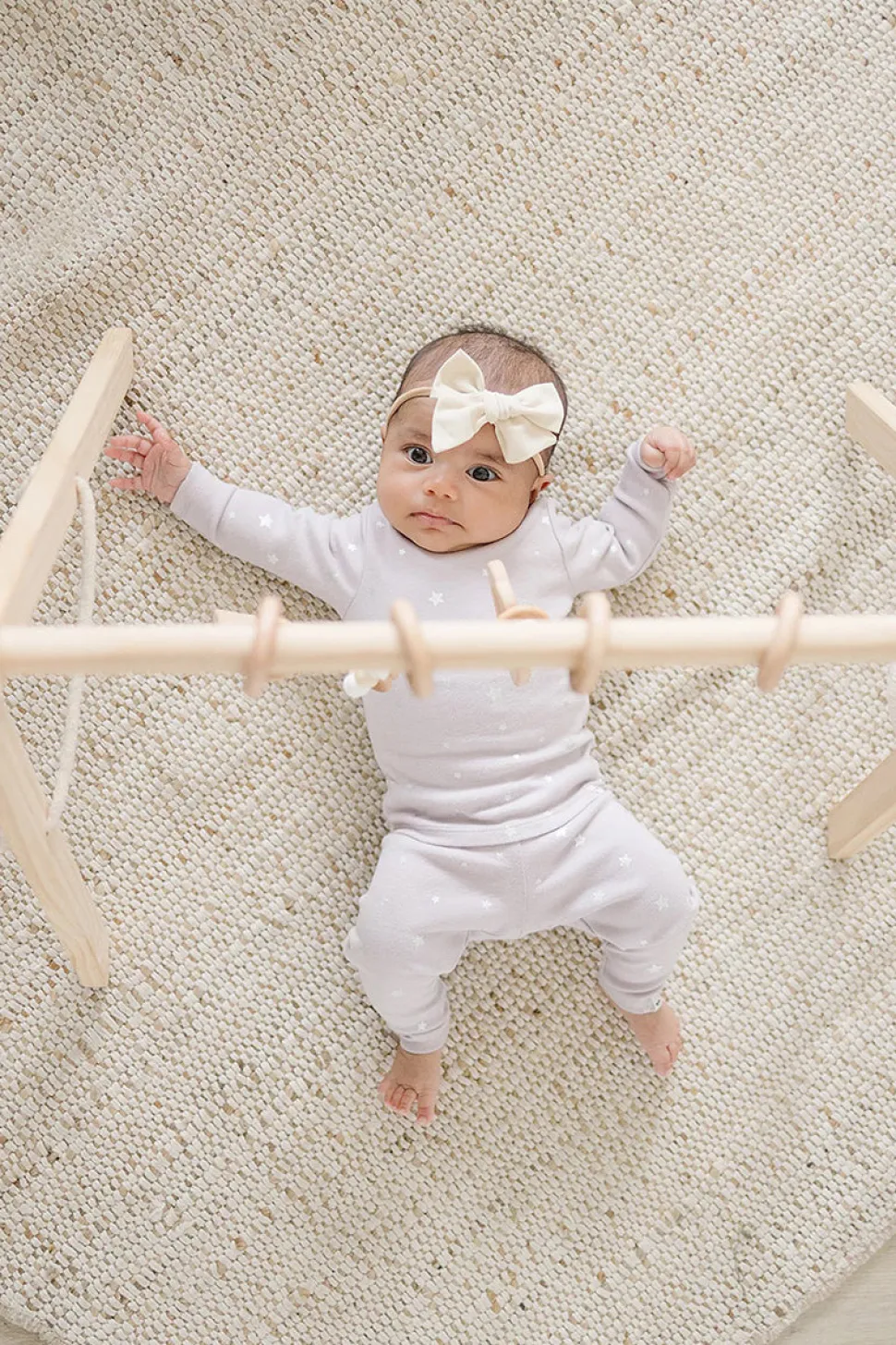 Poppyseed Play Wooden Baby Gym - Natural / Natural Wood Toys