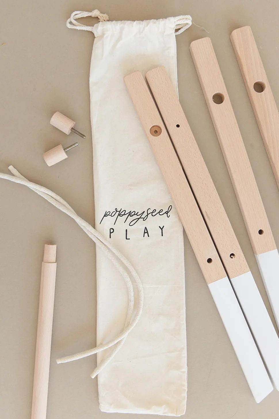 Poppyseed Play Wooden Baby Gym - Natural / Natural Wood Toys
