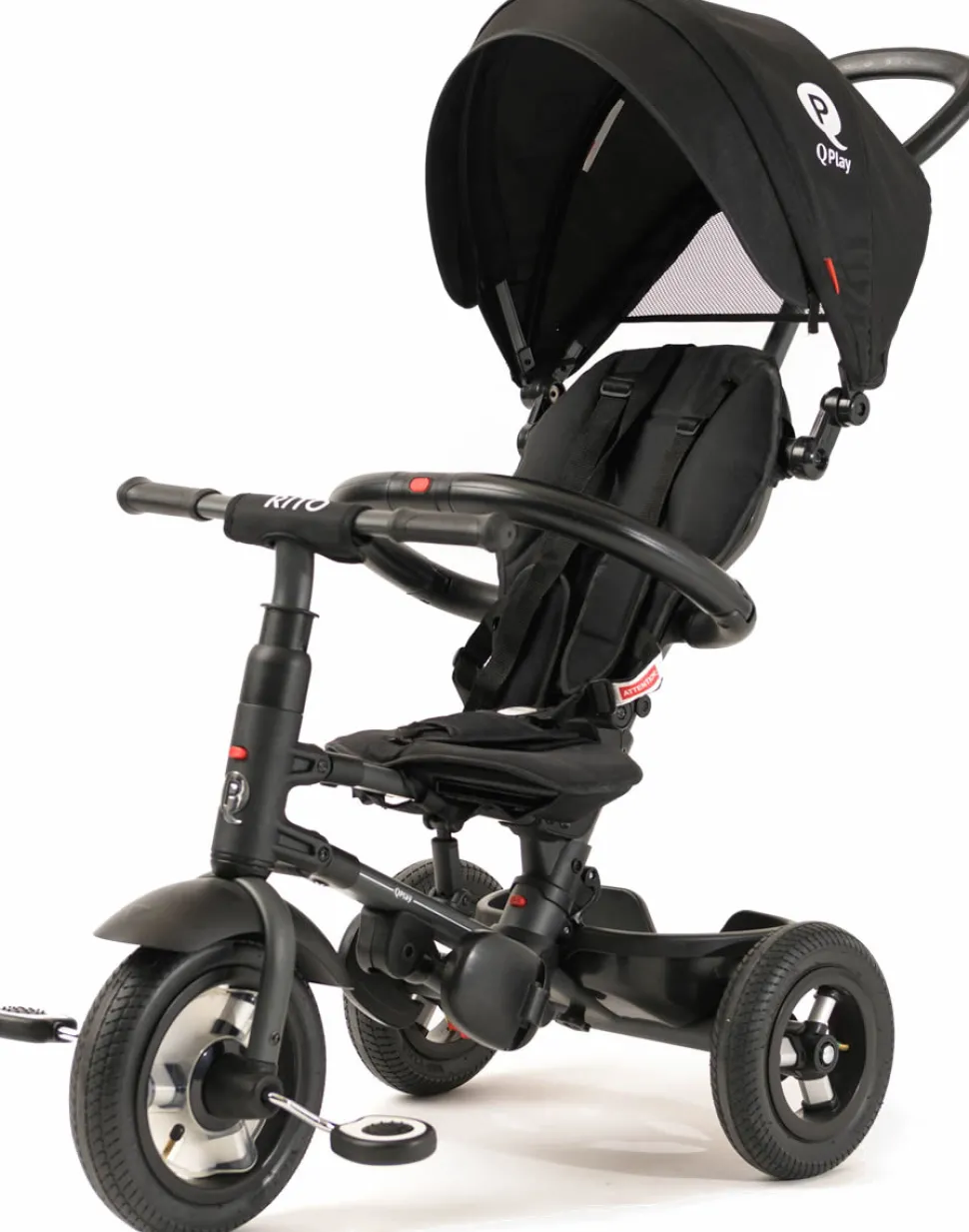 Q Play Rito Plus Folding Stroller Trike - Black