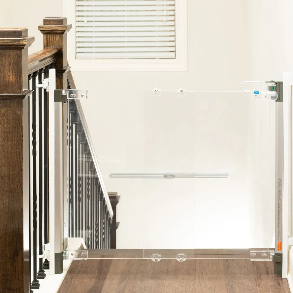 Qdos Crystal Hardware Mount Gate - Chrome