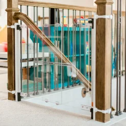 Qdos Crystal Hardware Mount Gate - Chrome