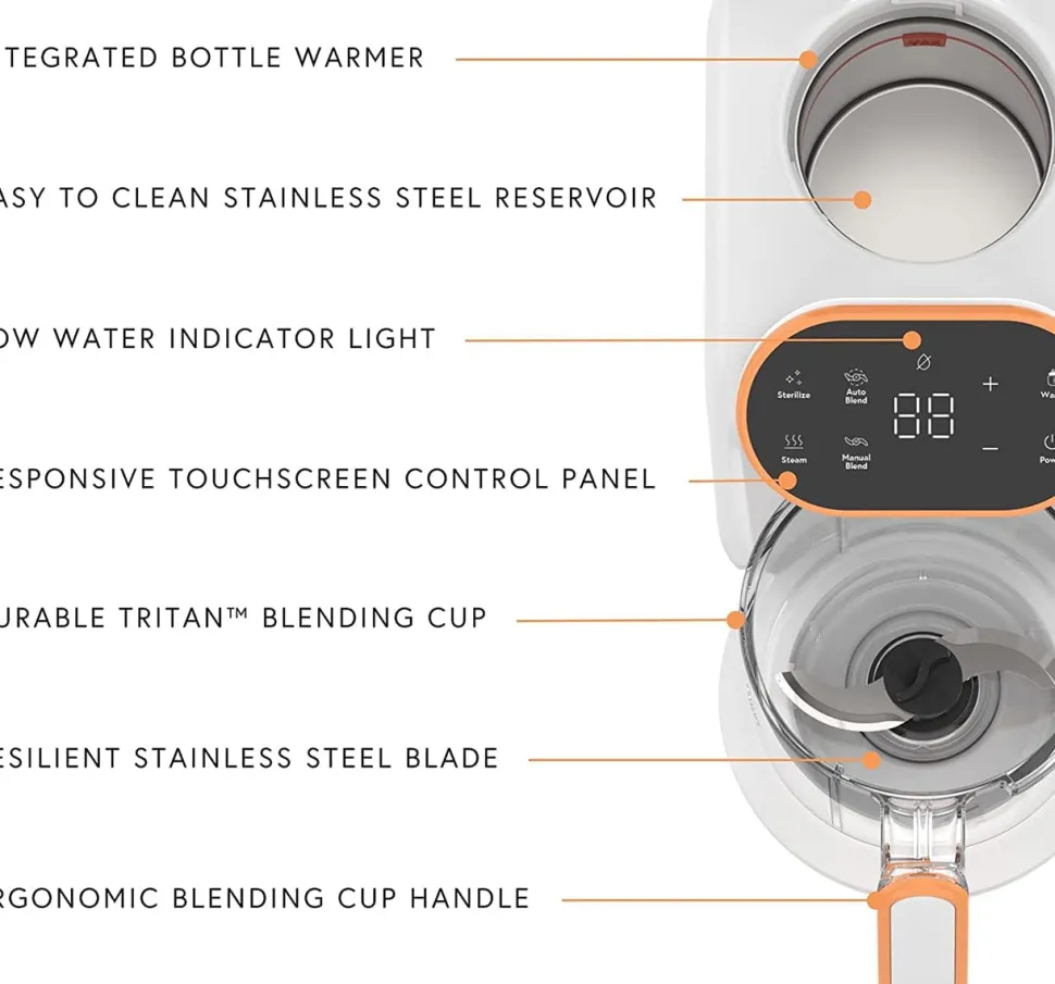 Quark Quook Baby Food Maker, Bottle Warmer & Sterilizer