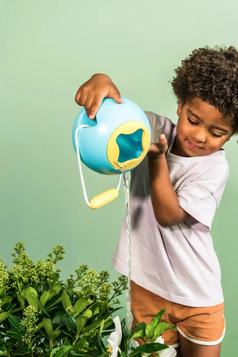 Quut Mini Ballo No Spill Bucket - Banana Blue