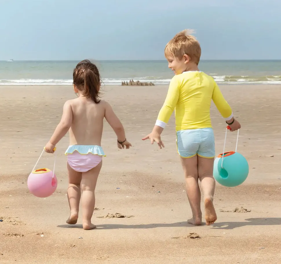 Quut Mini Ballo No Spill Bucket - Banana Pink