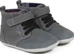 Robeez First Kicks Thiago - Charcoal, 12-18 months