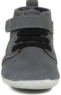 Robeez First Kicks Thiago - Charcoal, 12-18 months