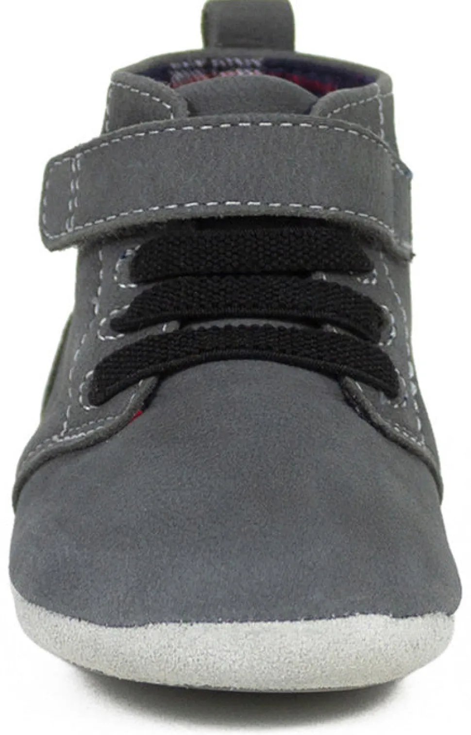 Robeez First Kicks Thiago - Charcoal, 12-18 months