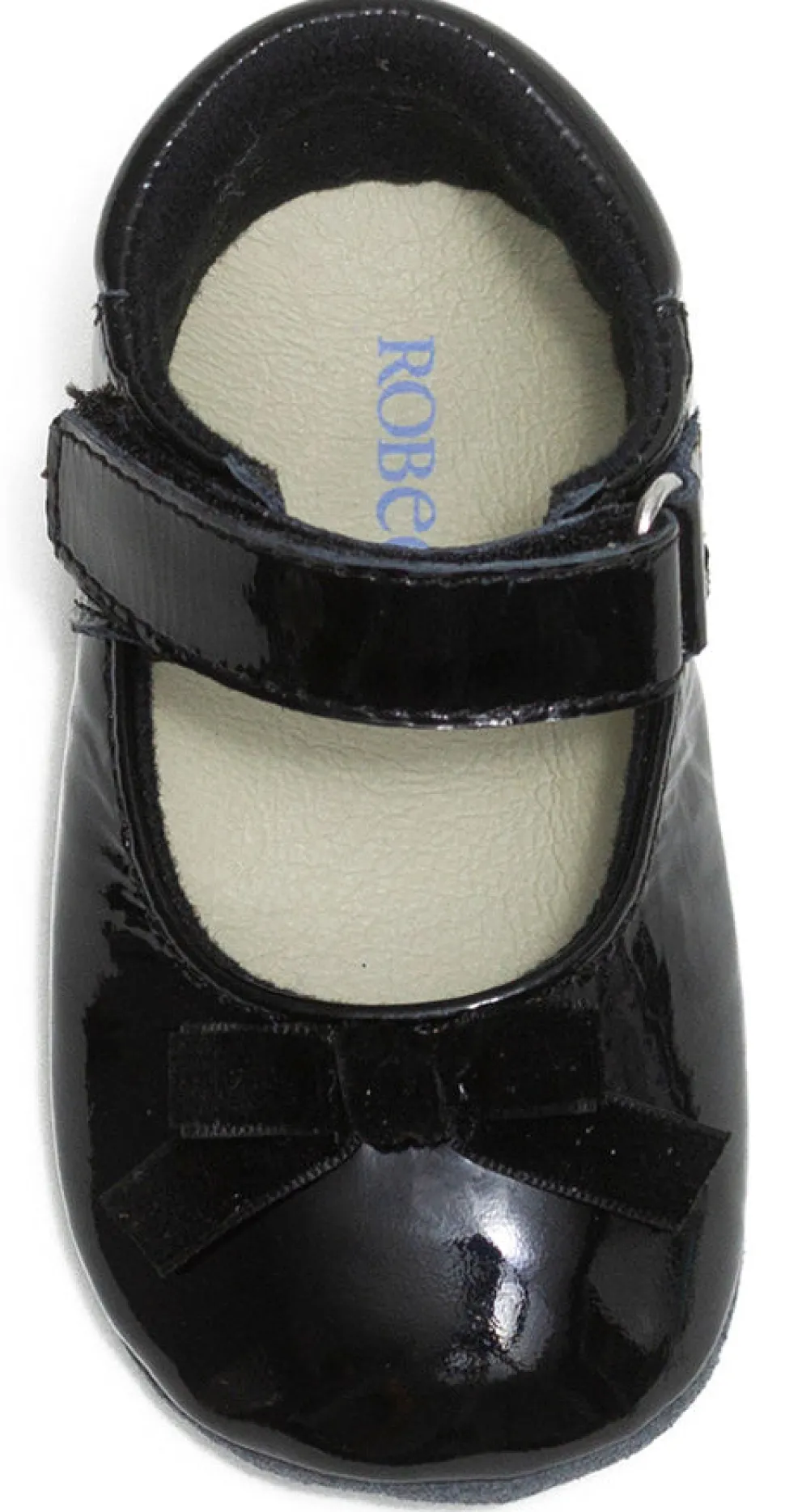 Robeez First Kicks Velvet Bow - Black, 6-9 months
