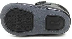 Robeez First Kicks Velvet Bow - Black, 9-12 months