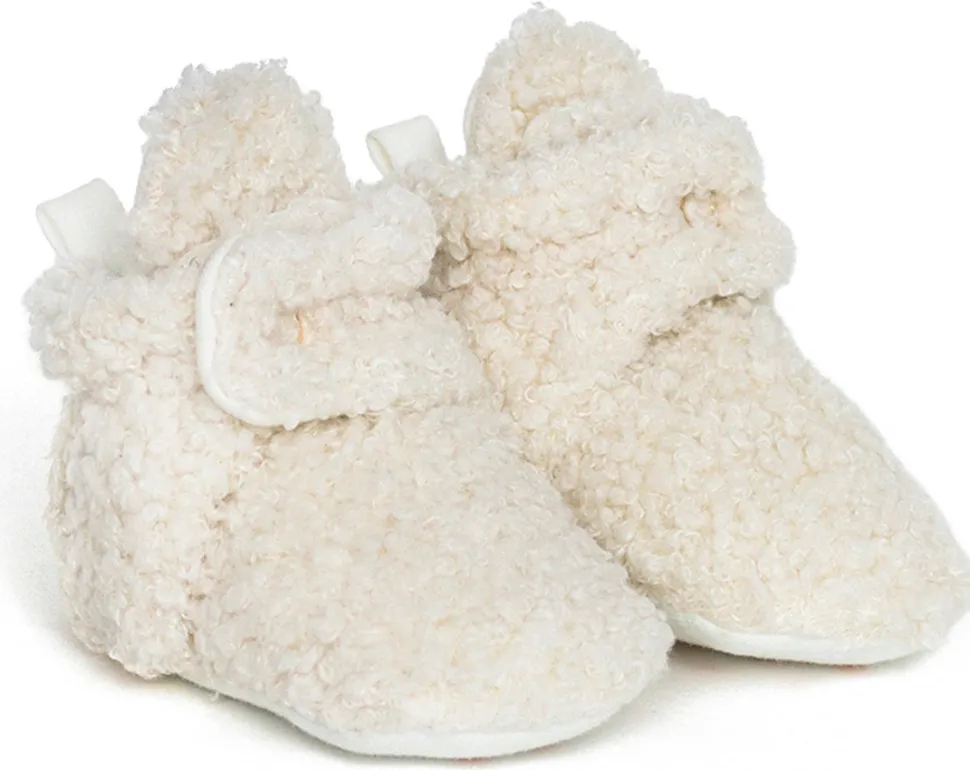 Robeez Snap Boots - Sherpa Ivory, 6-12 months