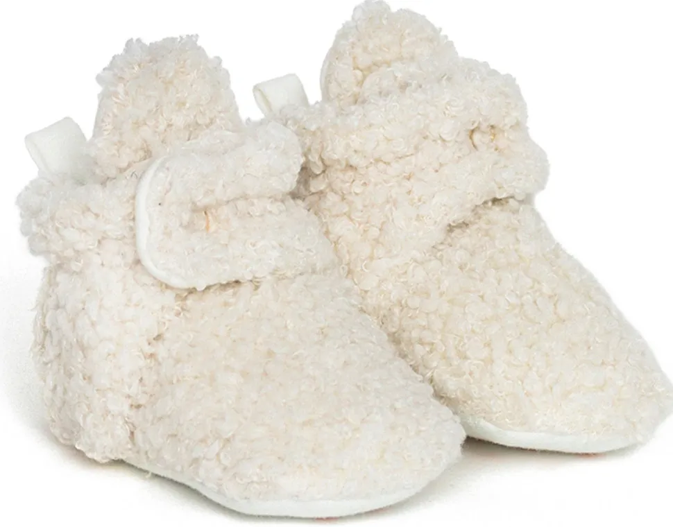 Robeez Snap Boots - Sherpa Ivory, 3-6 months
