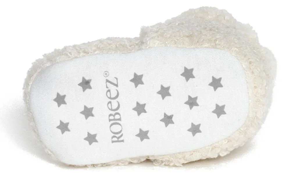 Robeez Snap Boots - Sherpa Ivory, 3-6 months