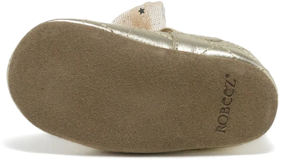 Robeez Soft Soles Winnie - Gold, 0-6 months