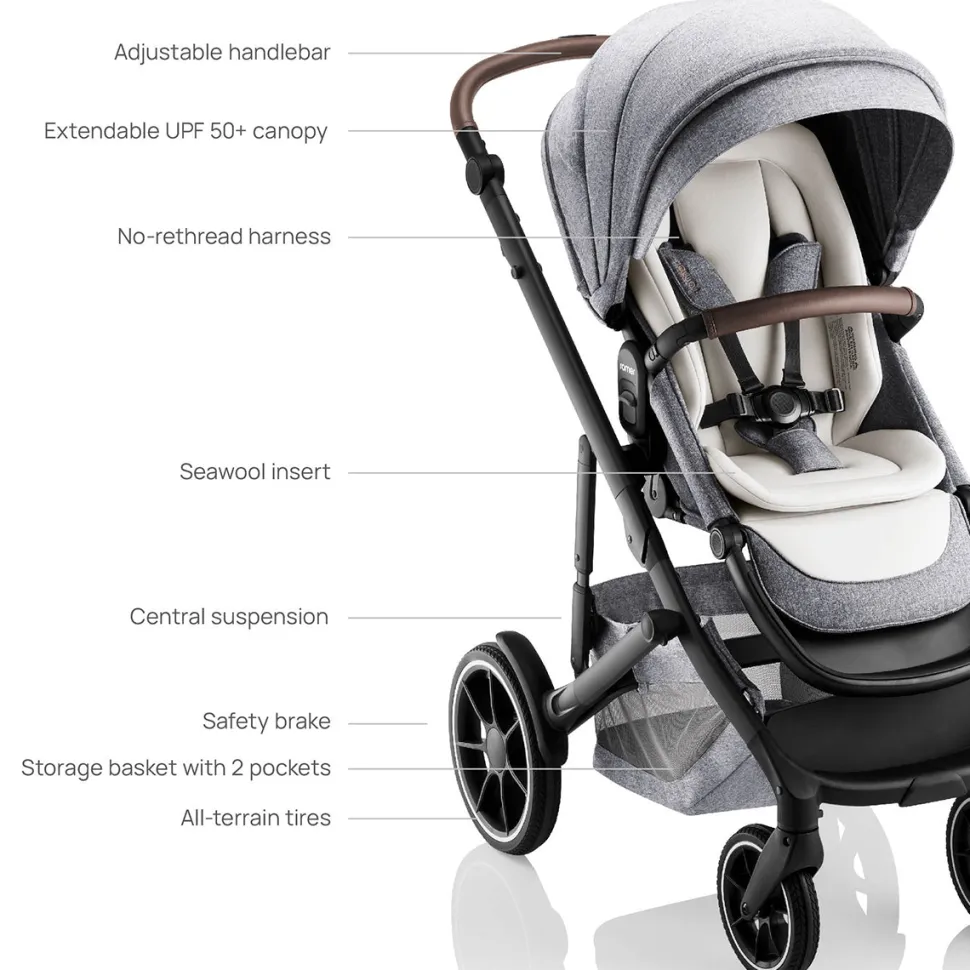 Romer Tura + Juni Travel System Bundle - Pearl