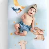 Rookie Humans Cotton Sateen Crib Sheet - Goodnight Wonderland