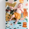 Rookie Humans Cotton Sateen Crib Sheet - In The Jungle