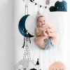 Rookie Humans Cotton Sateen Crib Sheet - The Moon's Birthday