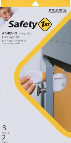 Safety 1st Adhesive Magnetic Lock System - 8 Locks and 2 Keys