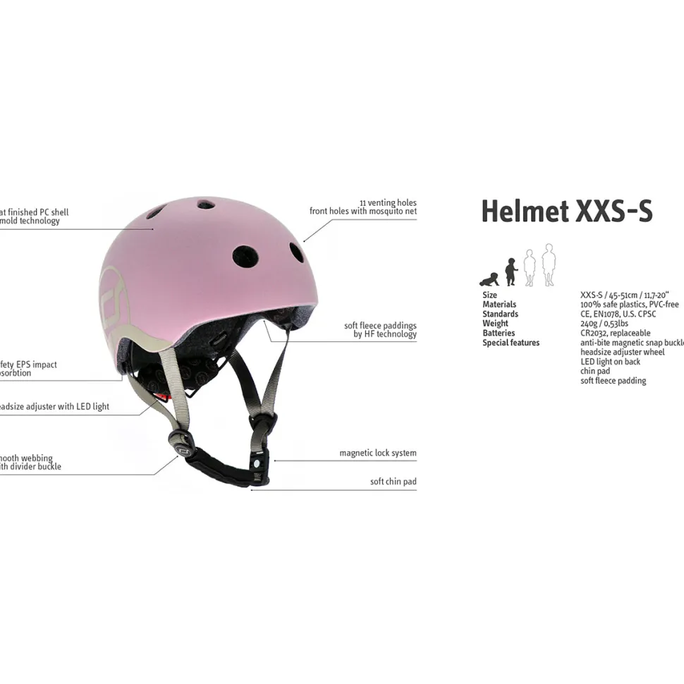 Scoot & Ride Helmet - Steel, XXS