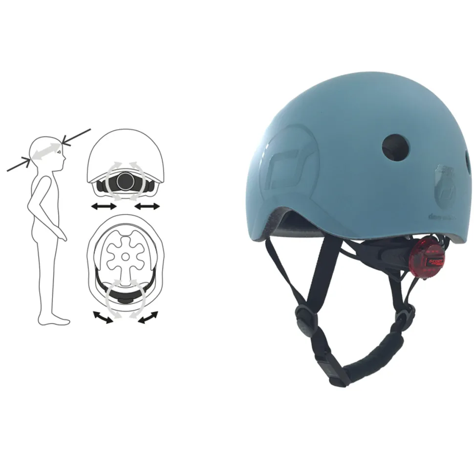 Scoot & Ride Helmet - Steel, XXS