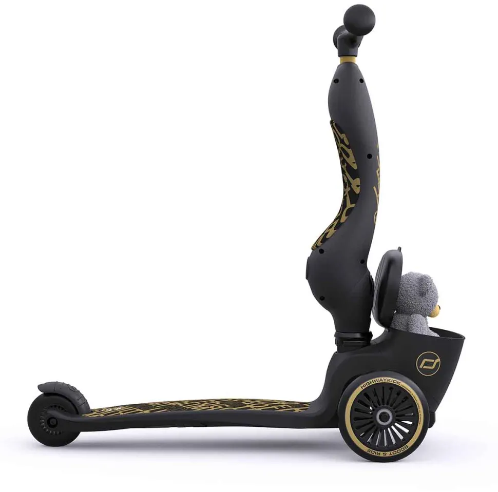 Scoot & Ride Highwaykick 1 Convertible Scooter - Black / Gold Limited Edition