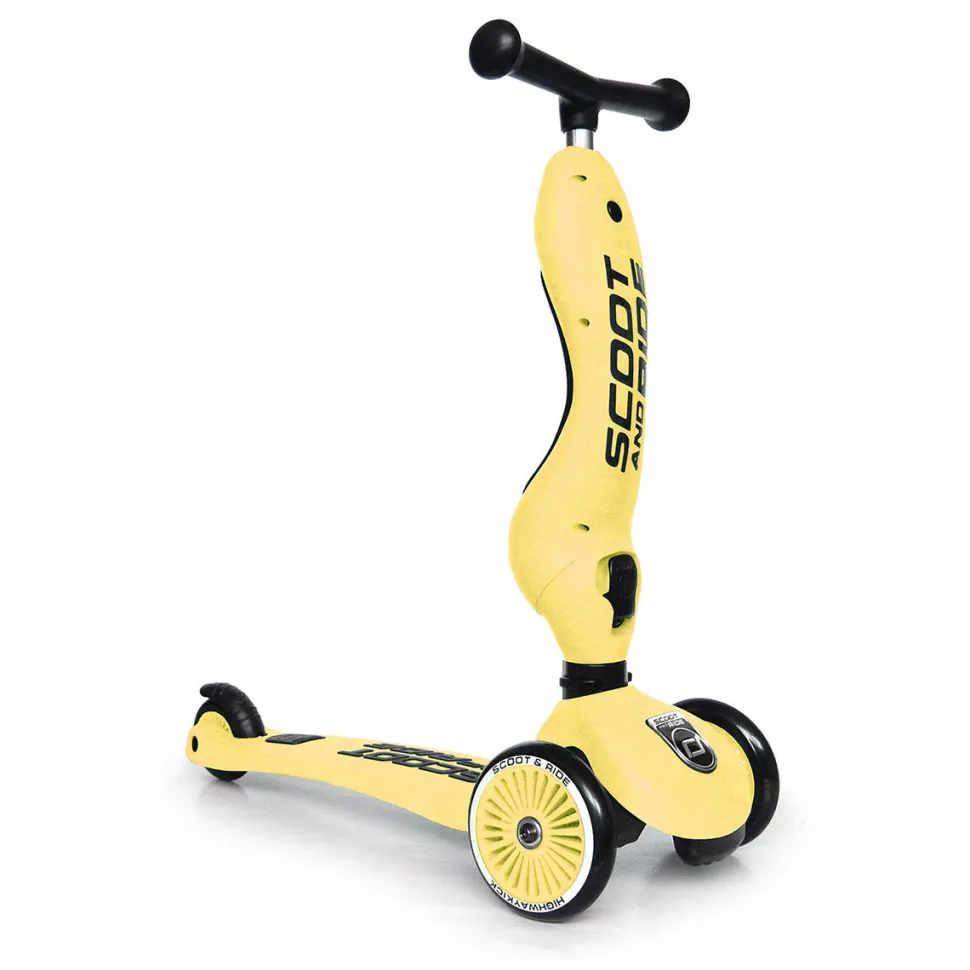 Scoot & Ride HighwayKick 1 Convertible Scooter - Lemon
