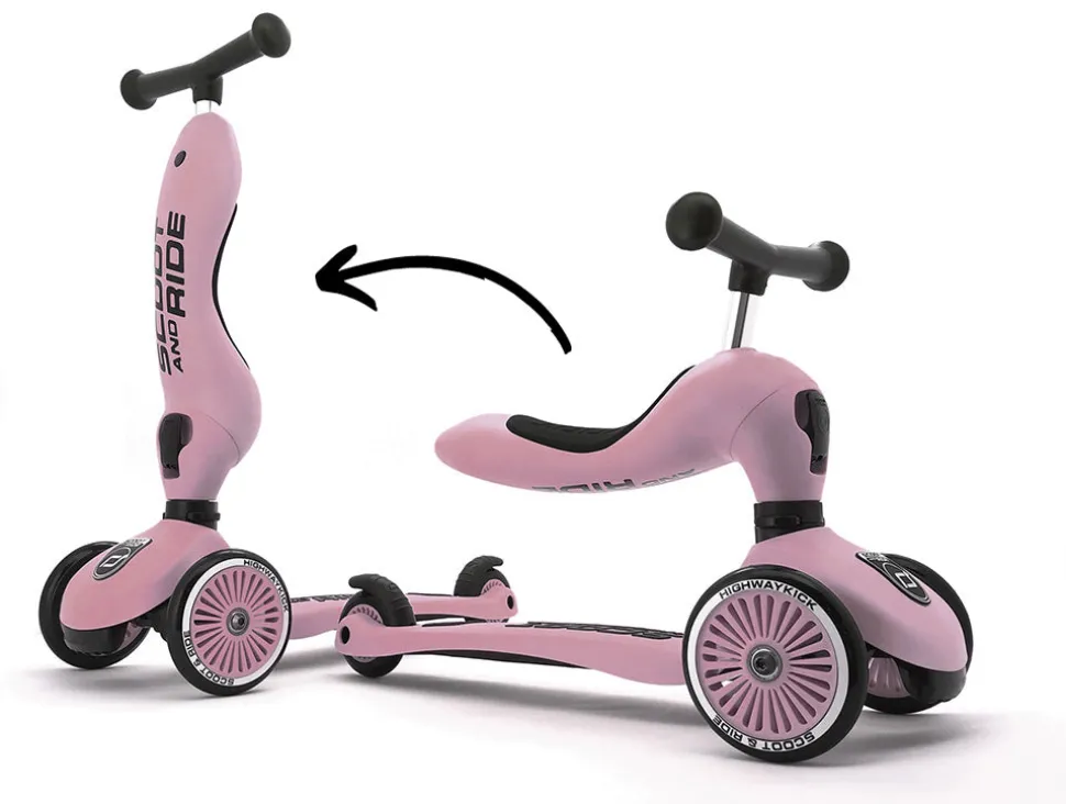 Scoot & Ride Highwaykick 1 Convertible Scooter - Rose