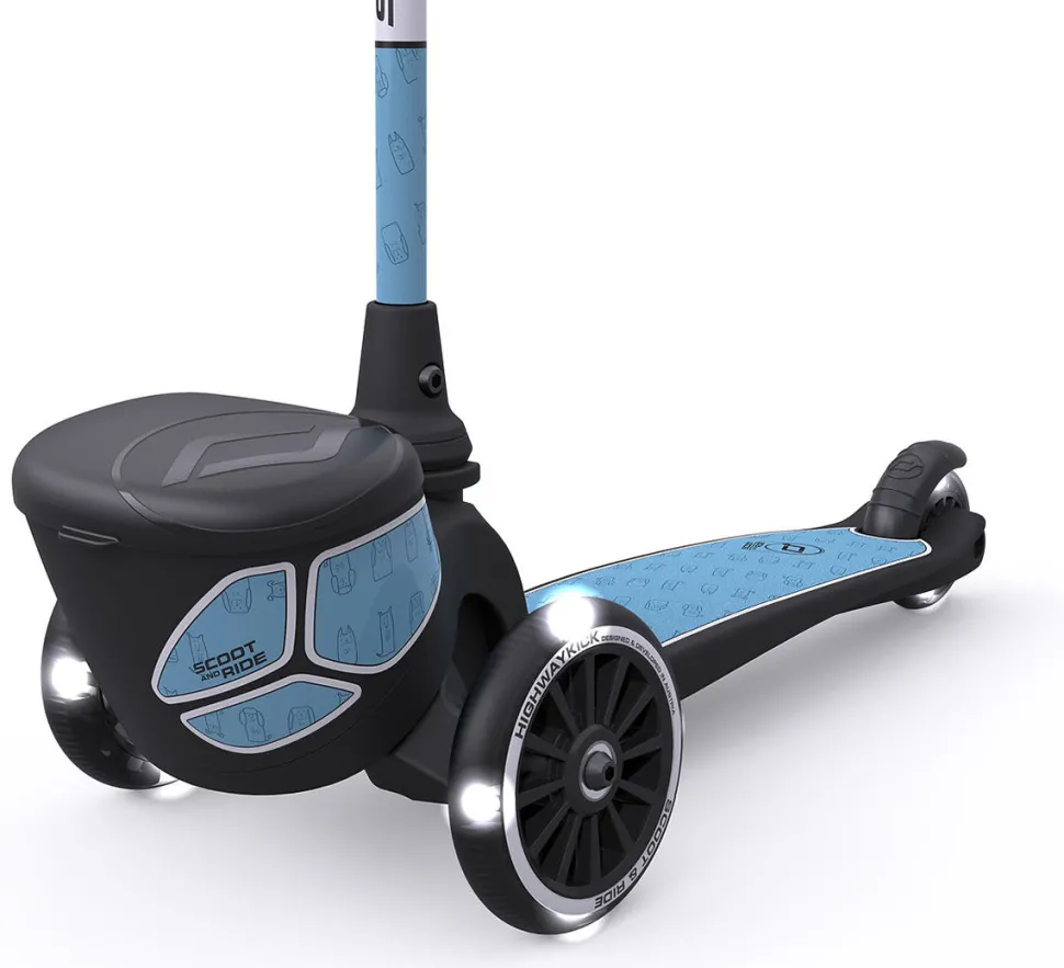 Scoot & Ride Highwaykick 2 Lifestyle Scooter - Reflective Steel