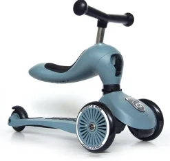 Scoot & Ride Highwaykick 1 Convertible Scooter - Steel