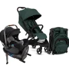 Silver Cross Clic Compact Stroller + Nuna PIPA RX Travel System Bundle - Conifer / Caviar