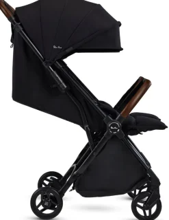 Silver Cross Jet Lightweight Double Stroller + Travel Bag Bundle - Black