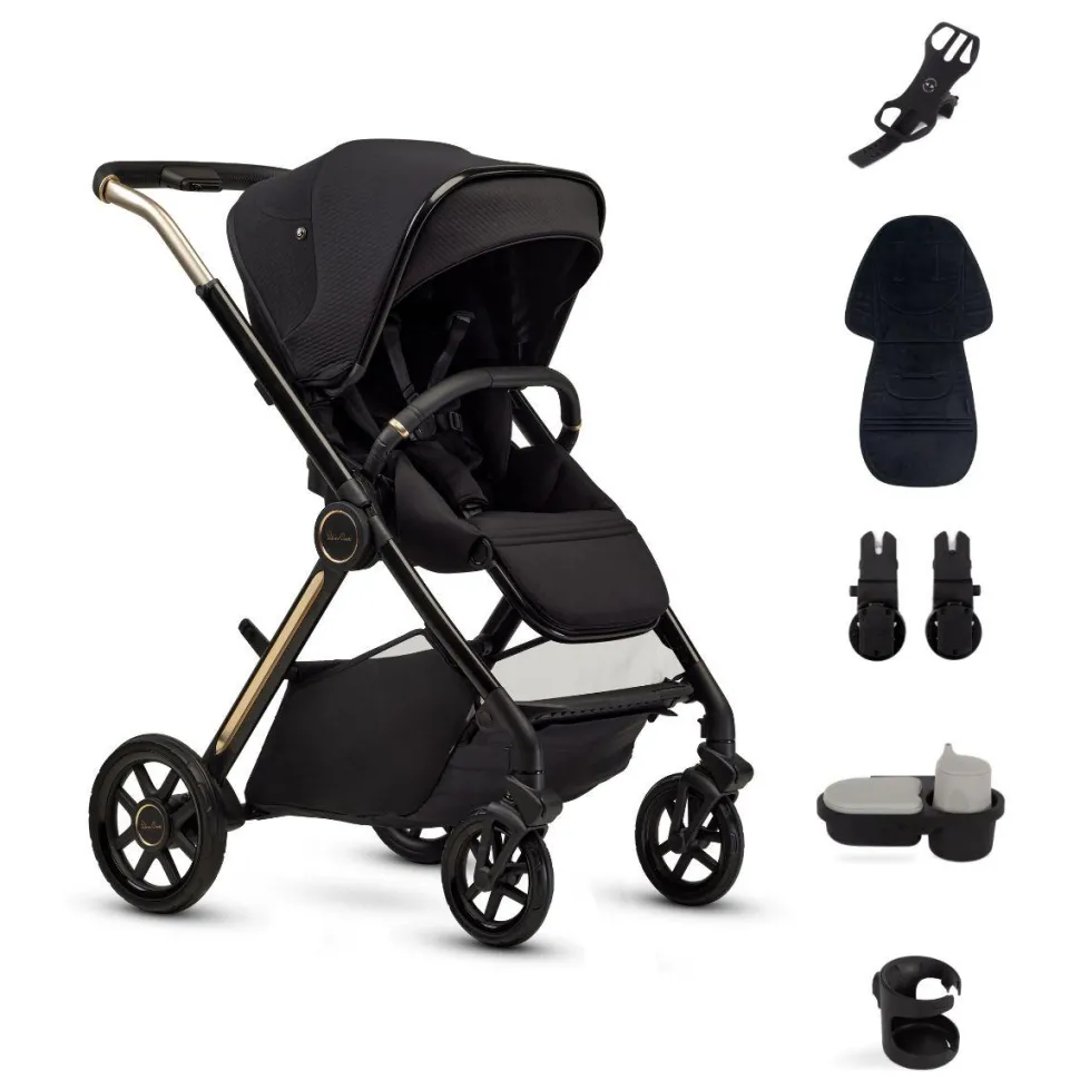 Silver Cross Reef 2 Multi-terrain Modular Stroller 2025 + Accessory Bundle - Espresso (Special Edition)