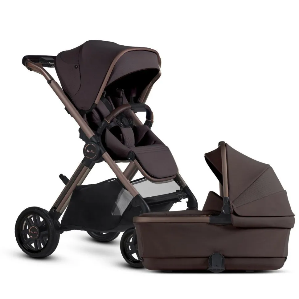 Silver Cross Reef 2 Multi-terrain Modular Stroller + Bassinet Bundle 2025 - Ganache