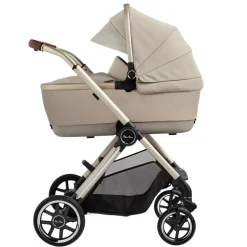 Silver Cross Reef 2 Stroller + Folding Bassinet Bundle - Stone
