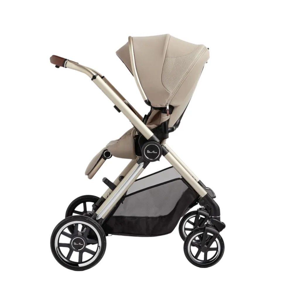 Silver Cross Reef 2 Stroller + Folding Bassinet Bundle - Stone