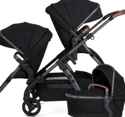 Silver Cross Wave 3 Complete Single-to-Double Stroller - Licorice