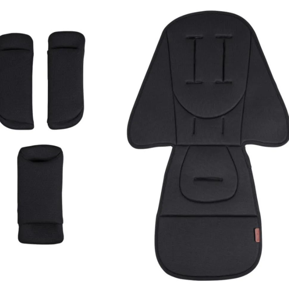 Silver Cross Wave 3 Seat Liner and Harness Pad Set - Licorice