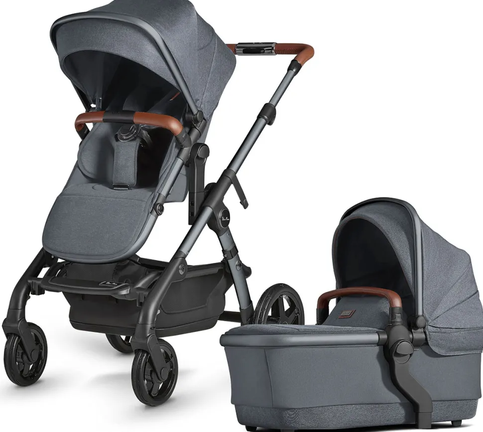 Silver Cross Wave Single-to-Double Stroller - Lunar