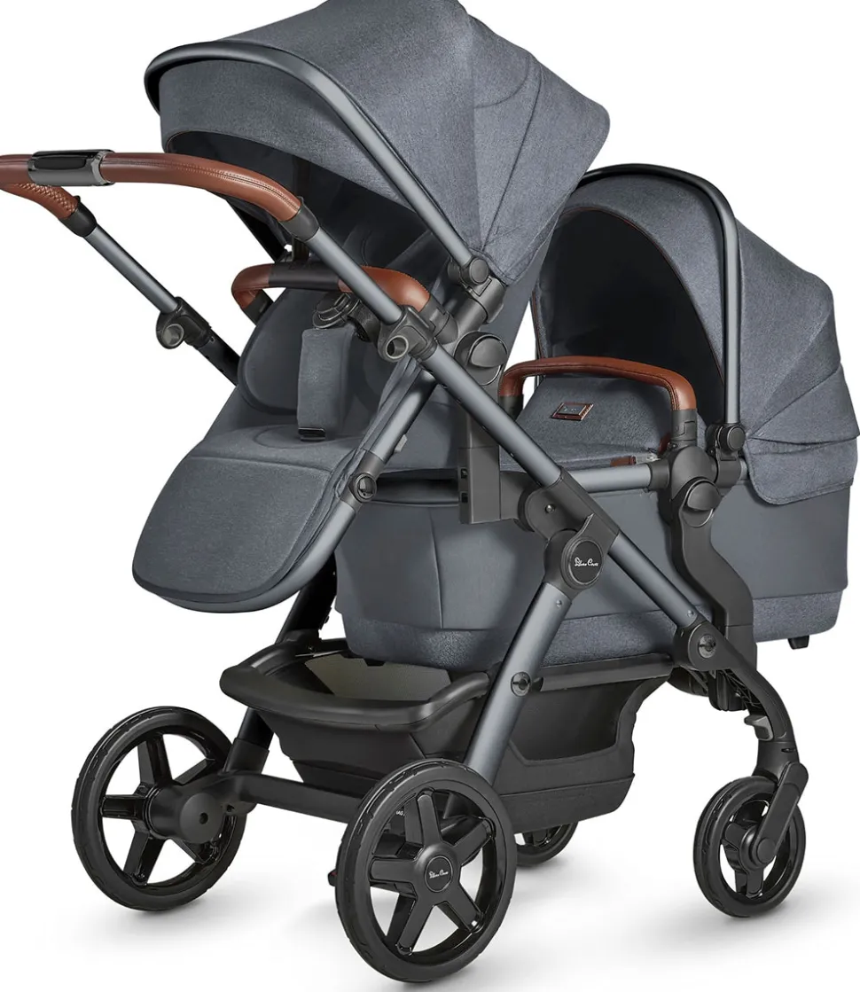 Silver Cross Wave Single-to-Double Stroller - Lunar