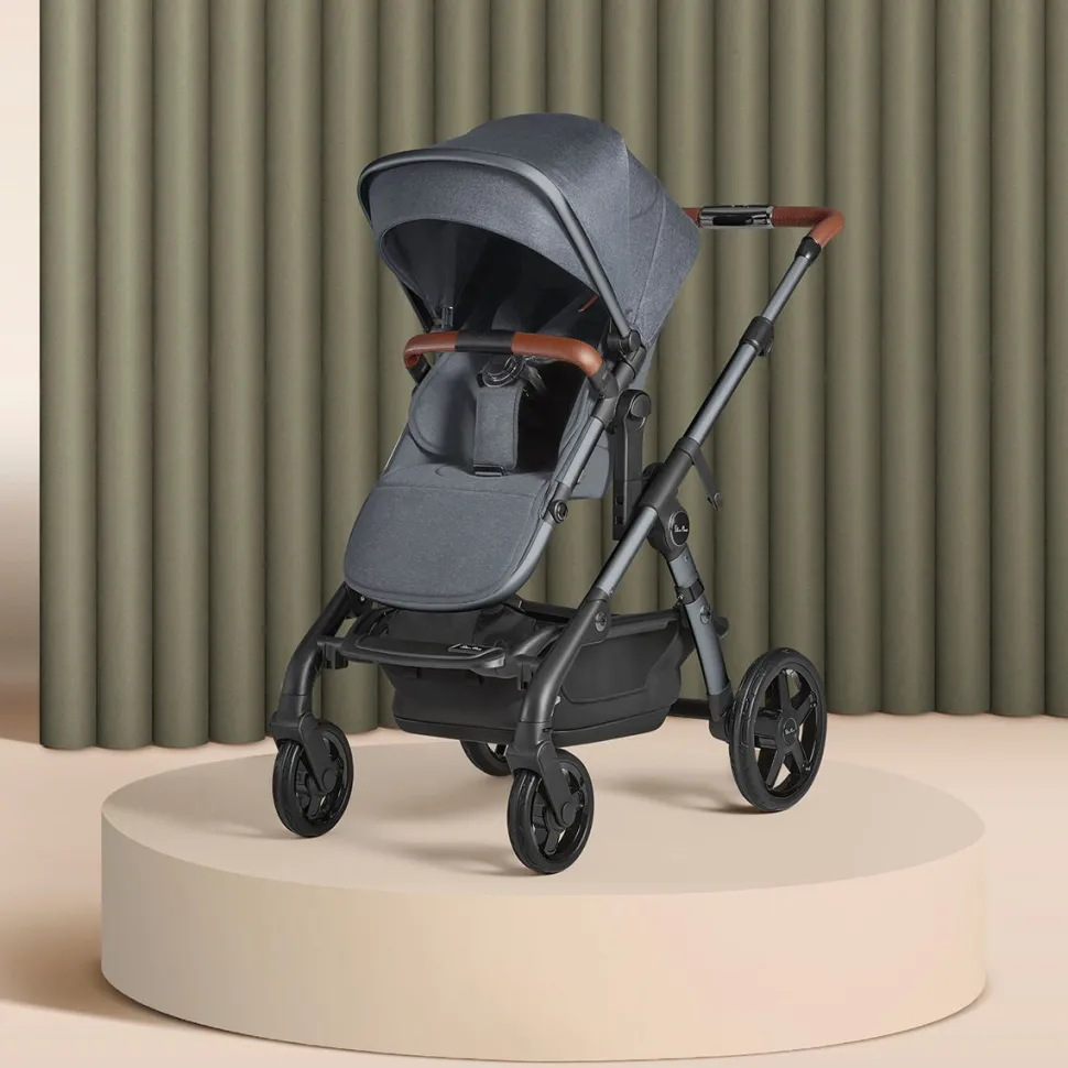 Silver Cross Wave Single-to-Double Stroller - Lunar